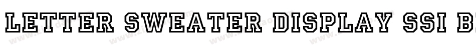 Letter Sweater Display SSi Black字体转换